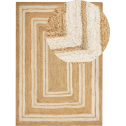 Beliani ELMALI - Gevlochten-Beige-Jute