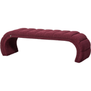 BePureHome Traffic Bankje - Polyester - Burgundy - 47x160x47