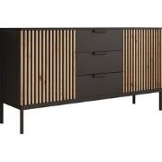 Meubella Dressoir Marbella - Zwart - 150 cm