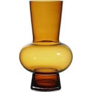 Decoratieve amber glazen vaas H32