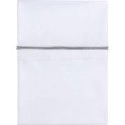 Baby's Only Wieglaken gebreide bies - Zilvergrijs Mêlee/Wit - 80x100 c...