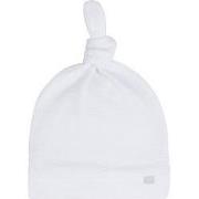 Baby's Only Knoopmutsje Pure - Wit - 3-6 mnd - 100% ecologisch katoen