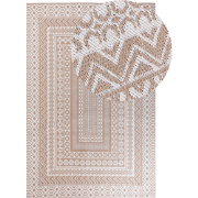 Beliani BAGLAR - Laagpolig-Beige-Jute