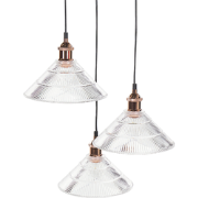 Beliani CURONE - Hanglamp-Transparant-Glas