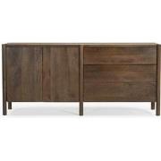 Dressoir Bruin - 2 Deuren Soft Close - 190x40x85cm - Laurie