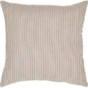 Mabel ribstof sierkussen beige - 45 x 45 cm