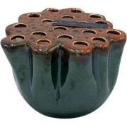 Villa Pottery  Groen Rode Vaas Okki - 23x18