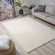 Tapijtenloods Loca Shaggy Vloerkleed Creme Hoogpolig- 160x230 CM