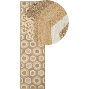 Beliani BASOREN - Laagpolig-Beige-Jute