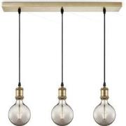 Home sweet home hanglamp Vintage brons 3L Beam Globe g125 - smoke