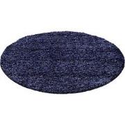 Tapijtenloods Basic Shaggy vloerkleed Donker Blauw Hoogpolig- 120 CM R...