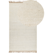 Beliani LUNIA - Laagpolig-Beige-Jute