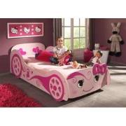 LUCEVI - Carbeds Love Bed + Matras - Roze - 90x200 cm