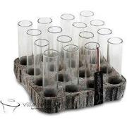 Villa Pottery  Vaas Bhutan woodtube - 22.5x22.5x14.5