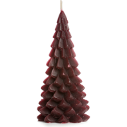 Rustik Lys - Kerstboom kaars Aubergine M