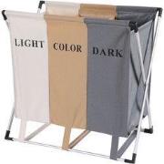 Decopatent® Wassorteerder - 90L - Wasmand 3 Vakken - Opvouwbare Wasman...