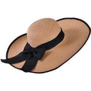 Decopatent - Zonnehoed Dames - Met Elegante Zwarte Strik - Zomerhoed -...