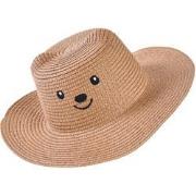 Decopatent - Zonnehoed Kind Meisjes - Zomerhoed met vrolijk gezicht en...