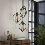 Industriële hanglamp Otan metaal 3-lichts