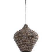 Light&living Hanglamp Ø36x41 cm KALENGA kralen bruin-grijs