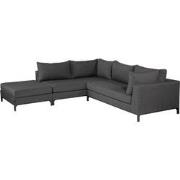 WOOOD Sicilië Loungeset Links Buiten - Aluminium - Grijs - 60x262x246