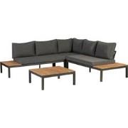 WOOOD La Vida Loungeset Buiten- Teakhout - Bruin - 63x245x245