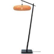 Vloerlamp Palawan - Bamboe Zwart/Naturel - Ø77cm