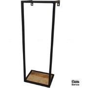 Benoa Dunlop Iron Wall Rack with Mango Wooden Shelf 70 cm