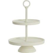 Light&living Etagere 2 laags Ø24x37 cm LUTEK crème