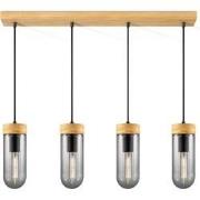 Home sweet home hanglamp Capri 4L klein - hout/glas