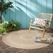 Natur Vloerkleed Rond Buitenkleed Sisal Laagpolig Indoor en Outdoor Be...