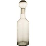 J-line - Fles Deco Norma Glas Grijs Medium - 15.5x15.5x55.5cm