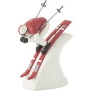 J-line - Snelheid Skier  Resine Rood/wit - 22.5x10.5x27.5cm