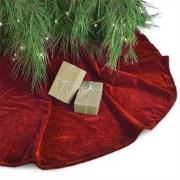 Unique Living - Treeskirt Kelsey 120Øcm red - Kerstboomkleed