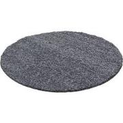 Tapijtenloods Basic Rond Shaggy vloerkleed Grijs Hoogpolig- 160 CM RON...