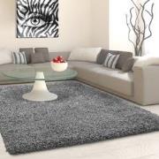 Tapijtenloods Basic Shaggy vloerkleed Grijs Hoogpolig- 80x250 CM