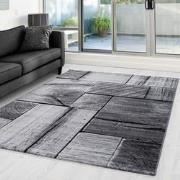 Tapijtenloods Parma Design Vloerkleed Zwart / Grijs Laagpolig- 120x170...