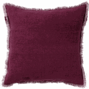 Dutch Decor BURTO - Kussenhoes 60x60 cm - gewassen katoen - Red Plum -...