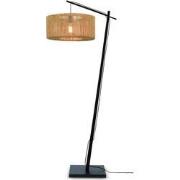 Vloerlamp Iguazu - Bamboe Zwart/Jute - 73x50x176cm