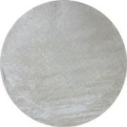 Tapijtenloods Samba Soft Fluffy Vloerkleed Laagpolig Creme- 80 CM ROND