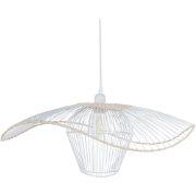 Beliani LUNGA - Hanglamp-Wit-IJzer