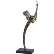 PTMD Yobie Brass Casted Alu Swan Statue Black Base L