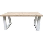 Wood4you - Eettafel Vancouver - Steigerhout - Wit