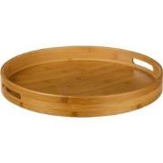 Decopatent® Houten Dienblad Rond - Ø40 Cm - Rond Koffie / Thee dienbla...