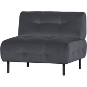 WOOOD Lloyd Fauteuil - Velvet - Cloud - 75x90x90