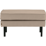 BePureHome Rodeo Hocker Op Poten - Velvet - Khaki - 45x84x54