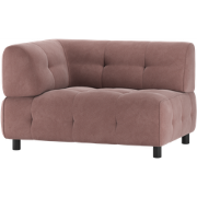 WOOOD Louis 1,5-Zits  Element Met Arm - Polyester - Mauve - 73x122x90