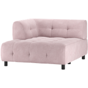 WOOOD Louis 1,5-Zits Chaise Longue - Polyester - Mauve - 73x122x140