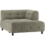 WOOOD Louis 1,5-Zits Chaise Longue - Polyester - Leaf - 73x122x140