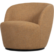 WOOOD Serra Draaifauteuil - Melange Stof - Curry - 68x70x77